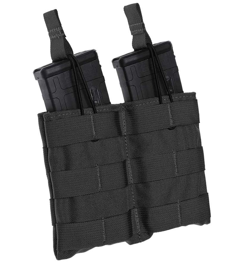 Tac Shield Double Speed Load Rifle Magazine Pouch, Black - T3507BK