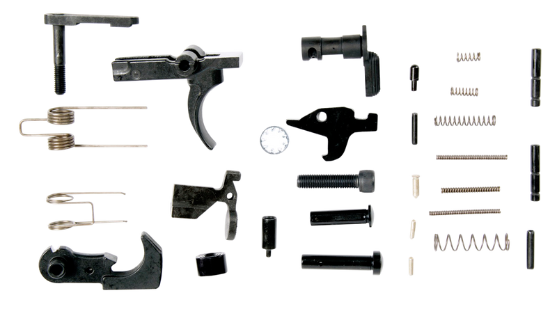 LBE Unlimited AR15 Lower Parts Kit, Black - AR15LPK