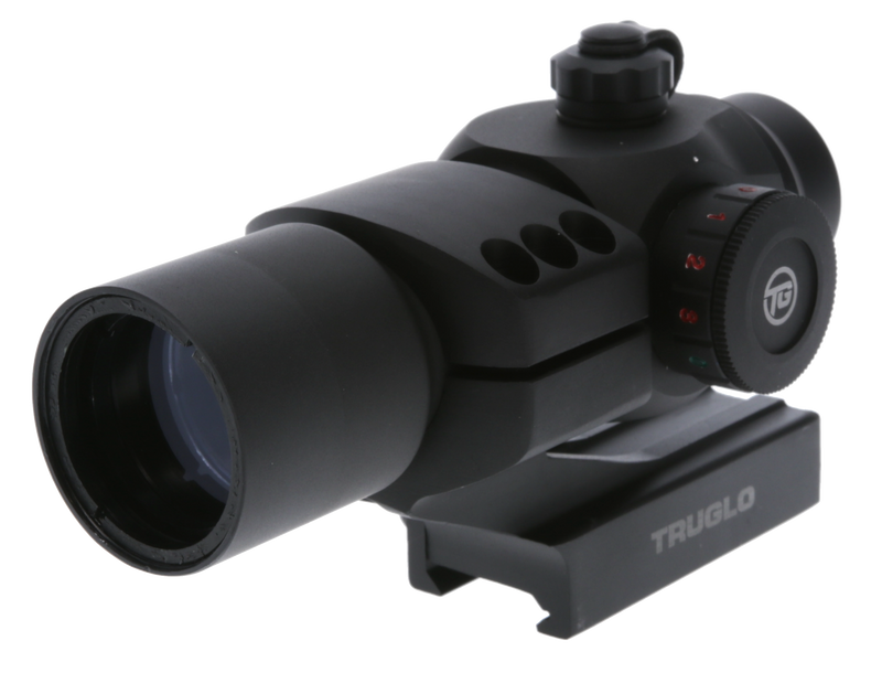 TruGlo Triton 1x30mm Illuminated Tri-Color Dot Red Dot Sight, Black - TG8230RB