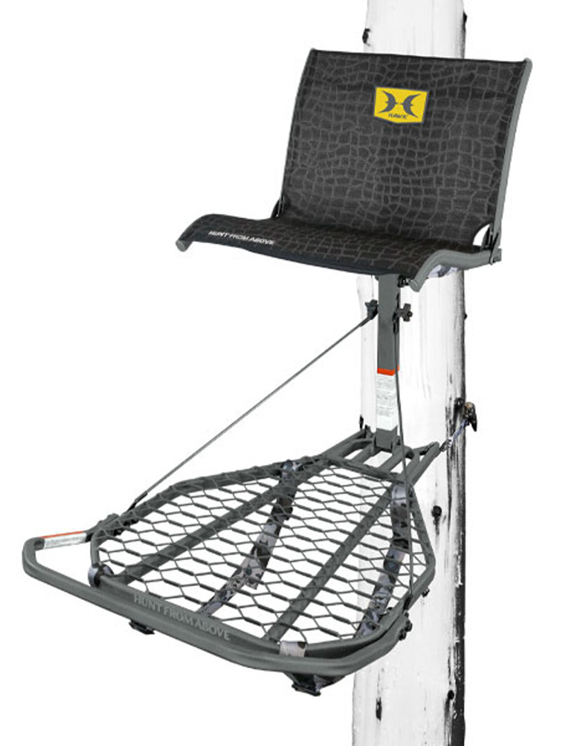 Hawk Helium Kickback LVL Hang-On Tree Stand, Black - HWKHF2033