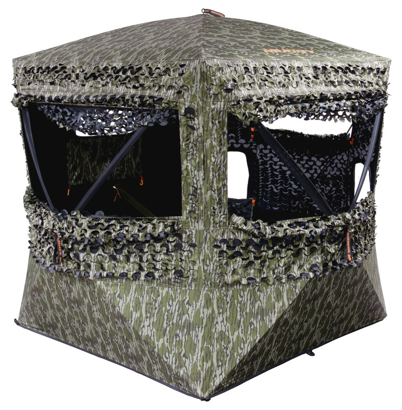 Muddy Carnage Die Cut Ground Blind, Mossy Oak Bottomland - MUD-CRNG-MOBL