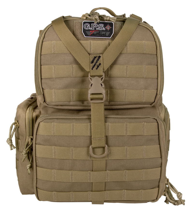G*Outdoors GPS Tactical Range Backpack, Tan - T1612BPT