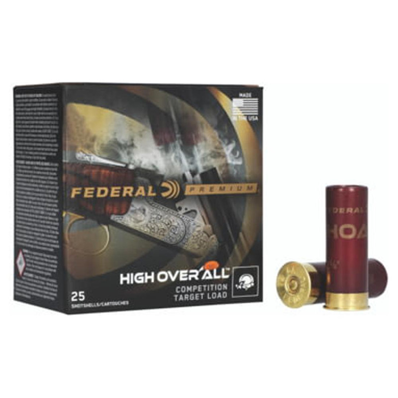 Federal Premium High Over All Plastic 20 Gauge 2.75" 7/8oz #8 Shot 25 Round Box - HOA208