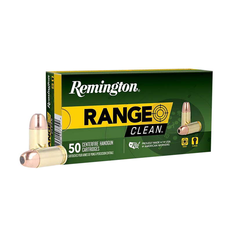Remington Range Clean 40 S&W 180gr Flat Nose Enclosed Base Handgun Ammo, 50/Box - 27685