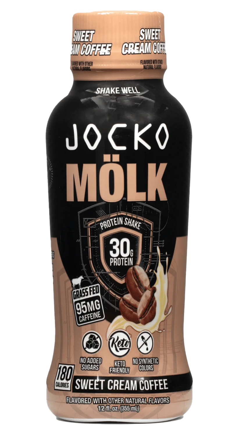 Jocko Fuel Sweet Cream Coffee Protein Shake 12oz 12-Pack - 29126