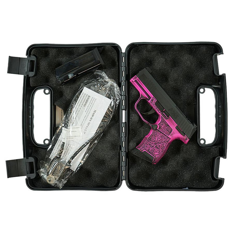 Sig Sauer P365 9mm Luger 3.1" 10rd Pistol, Pink Filigree - 365-9-BXR3P-MS