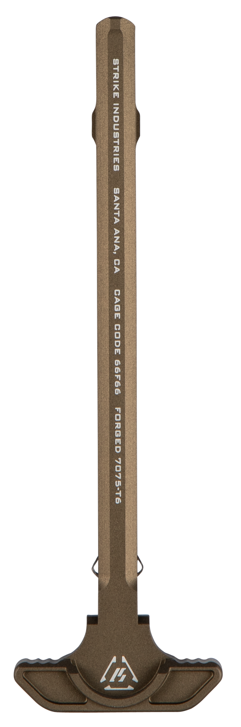 Strike Industries Latchless Charging Handle AR-15, Flat Dark Earth Anodized Aluminum - ARSLCHFDE