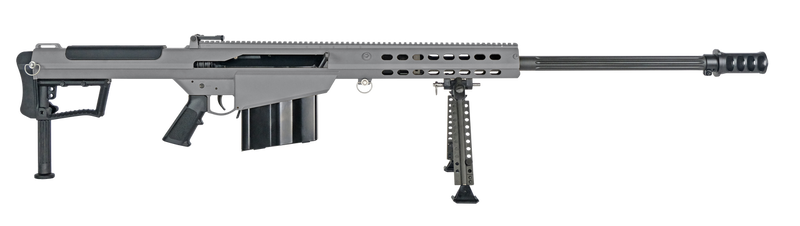 Barrett M107A1 50 BMG 29" 10+1 Semi-Auto Rifle, Tungsten Gray Cerakote - 18067