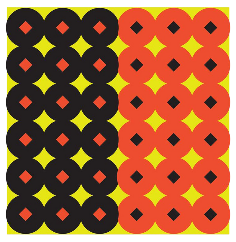 Birchwood Casey Shoot-N-C Reactive Target Circle with Diamond Center Multi-Color - 34117