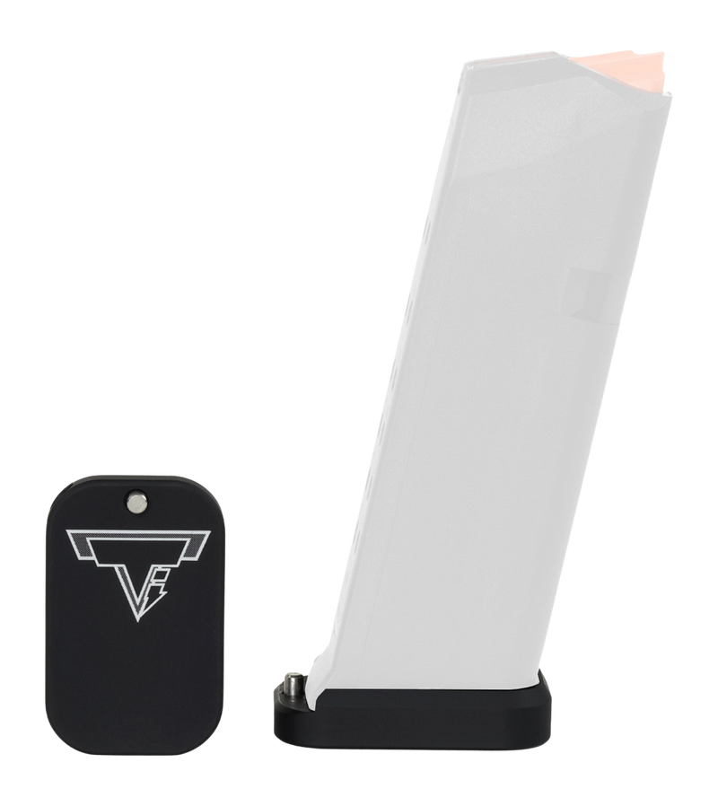 Taran Tactical Glock 9/40 Carry +0 Base Pad, Black - GBP940-0S