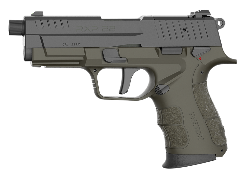 Retay RXP22 .22 LR 4" 13+1 Compact Pistol, OD Green/Black Cerakote - RXP22ODBLKS13TH