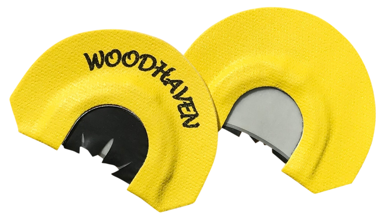 Woodhaven Custom Calls Black Reactor Triple Reed Diaphragm Call, Yellow - WH103
