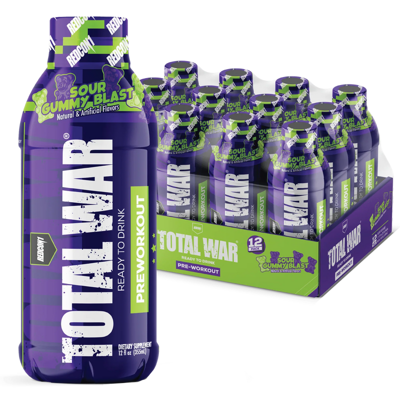 Redcon1 Total War Ready to Drink Sour Gummy 12 Pack - RC1TWRTDSGB-12