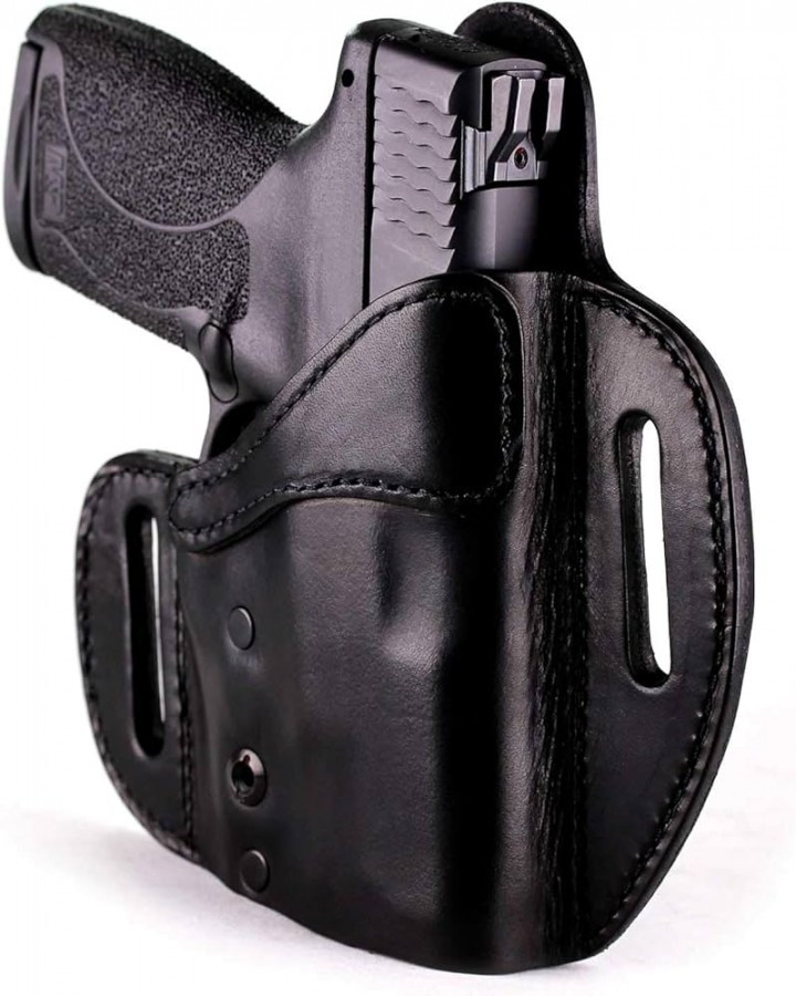 Urban Carry LockLeather OWB 201 Outside Waistband Holster, Black - LL-OWB-201-BK-R