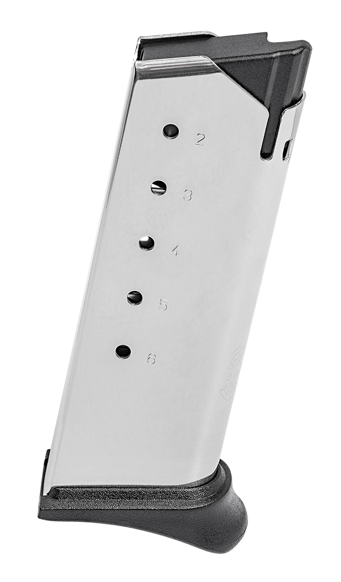 Springfield Armory XD-S Mod2 6rd Hook Floor Plate .40 S&W Magazine Accessory, Stainless Steel - XDSG4006H