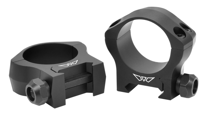 Warne Mountain Tech 30mm Low Scope Rings, Matte Black - 7213M