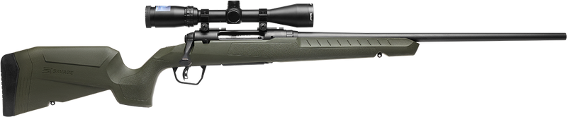 Savage Arms Axis 2 XP 308 Win 22" 4+1 Bolt-Action Rifle, Matte Black/OD Green with Scope - 32154