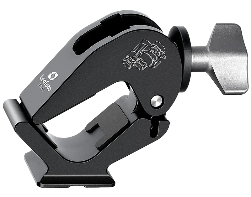 Leofoto USA BC-02 Binocular Adapter Dovetail Mount, Black - BC-02