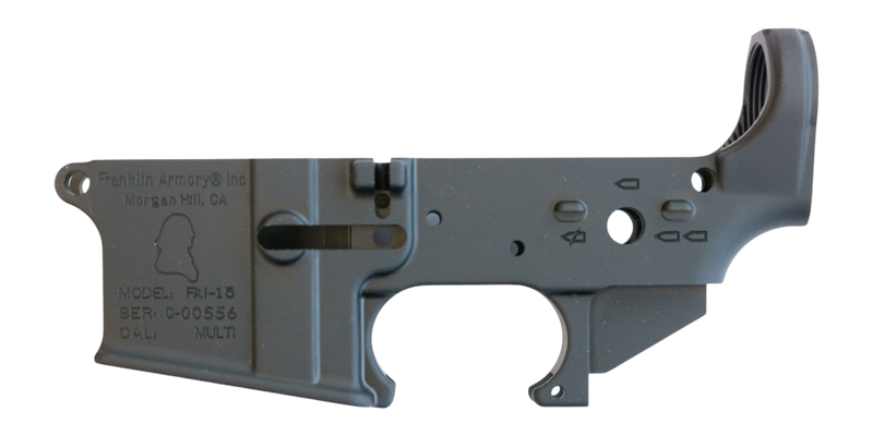 Franklin Armory FAI-15 Binary Marked Forged Lower Receiver, Black - 0020001BLK