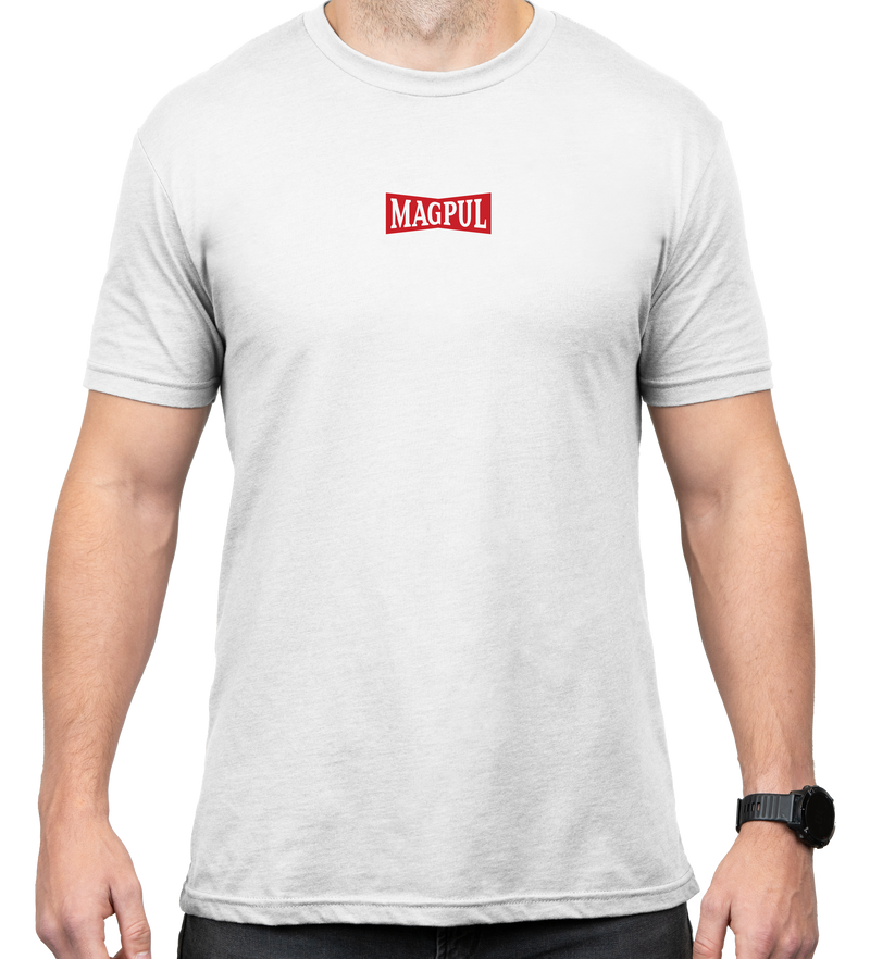 Magpul Hot & Fresh White Cotton Short Sleeve Shirt, Small - MAG1270100S