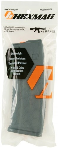 Hexmag AR-15 5.56x45 15rd Magazine, Gray Polymer Series 2 - HX1530AR15S2GRY