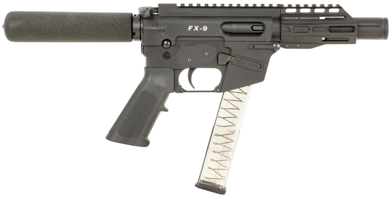Freedom Ordnance FX-9 9mm Luger 4" 32rd AR Pistol, Black - FX9P4T