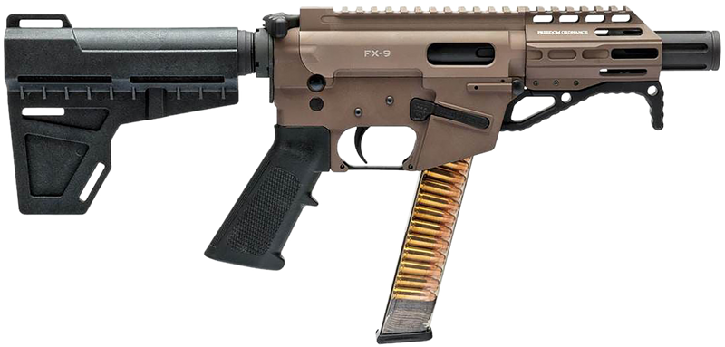Freedom Ordnance FX9P 9mm Luger 4" 31+1 Pistol, Flat Dark Earth - FX9P4-FDE