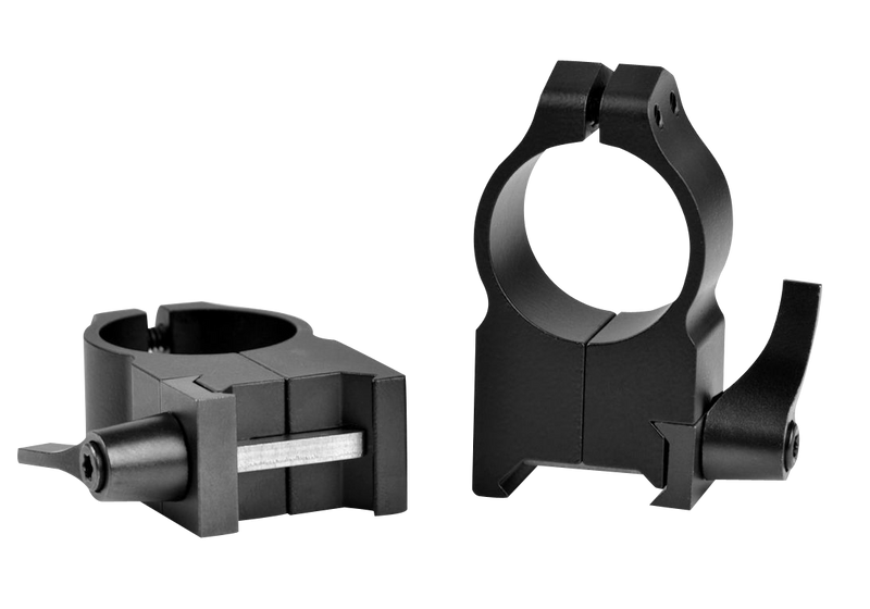 Warne 203LM Vertical Rings Maxima Matte Black 1" Extra High Quick Detach - 203LM