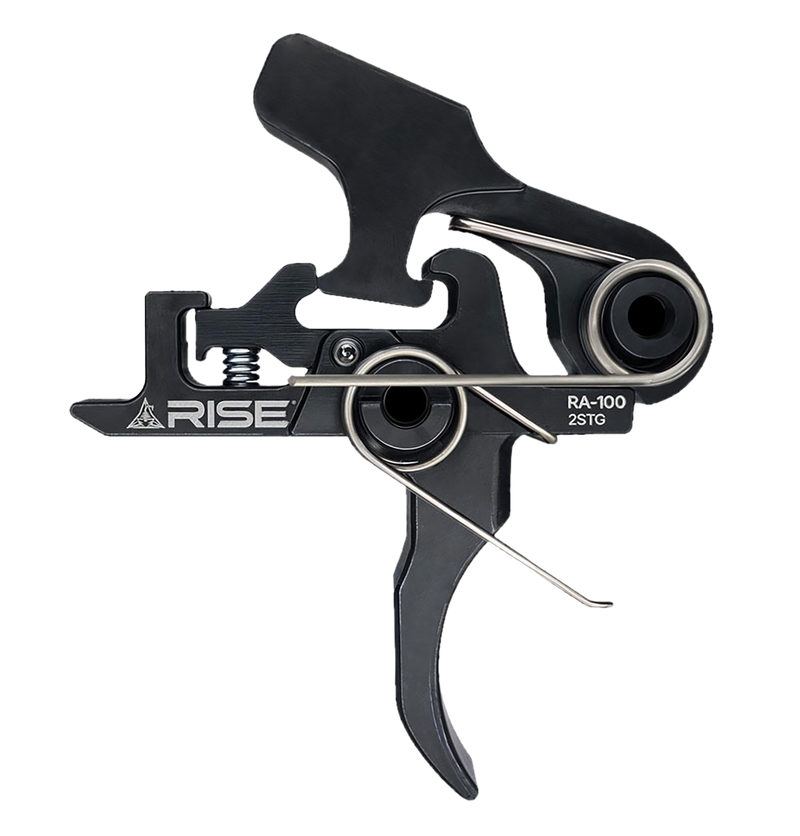 Rise Armament RA-100 Two-Stage AR Trigger, Black Nitride Curved - RA100BLK