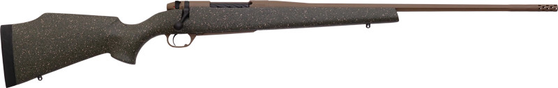 Weatherby Mark V Weathermark LT 6.5 Creedmoor 24" Bolt-Action Rifle, FDE/Black - WBY MWL01N65CMR4B