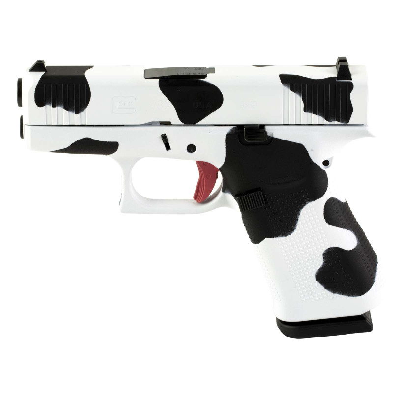 Glock 43X 9mm Semi-Auto Pistol Cow Print - PX4350204FRMOS-MOO