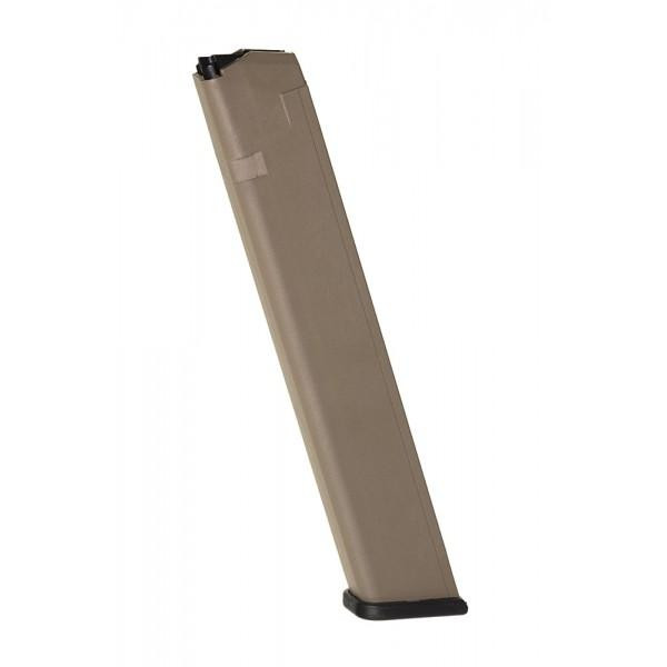 ProMag Glock 17/19/26 9mm 32rd Handgun Magazine, Flat Dark Earth - GLK-A8B-FDE
