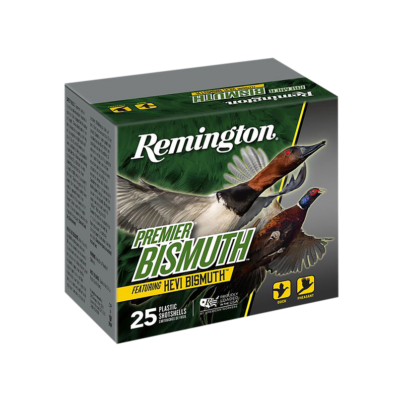 Remington Premier Bismuth Plastic 12 Gauge 3" 1 3/8oz #5 Shot 25 Round Box - R20501