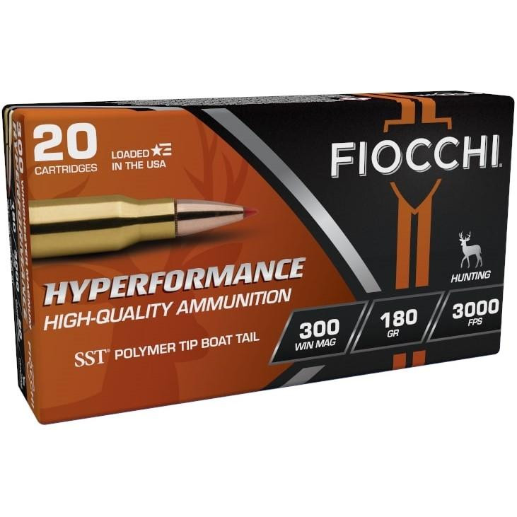 Fiocchi Hyperformance 300 Win Mag 180gr SST Rifle Ammunition - FIO 300WMHSA