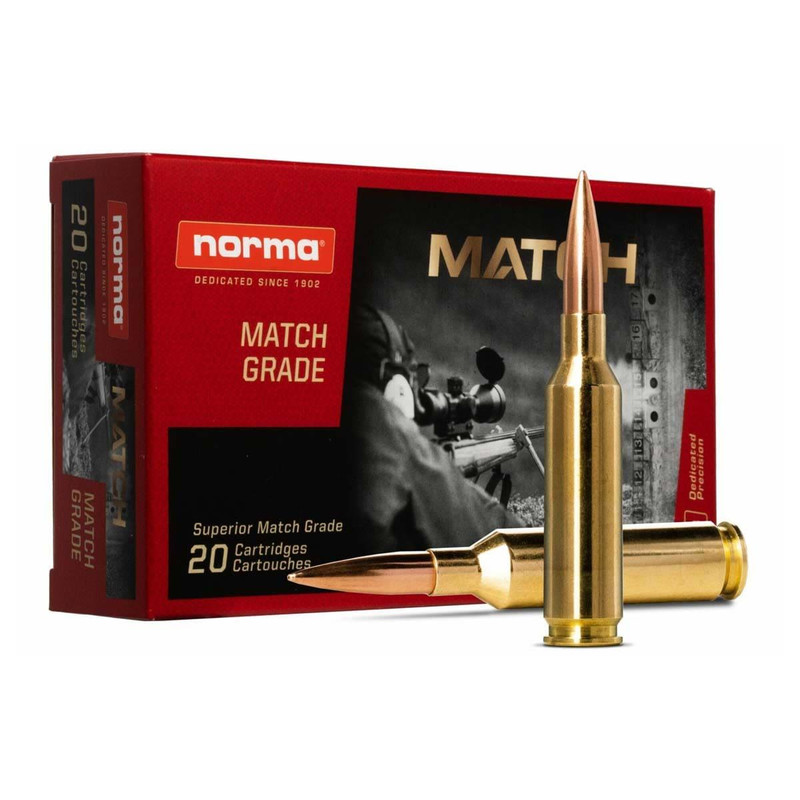 Norma Golden Target 6mm Creedmoor 107gr BTHP Rifle Ammo, 20rd - 20160392