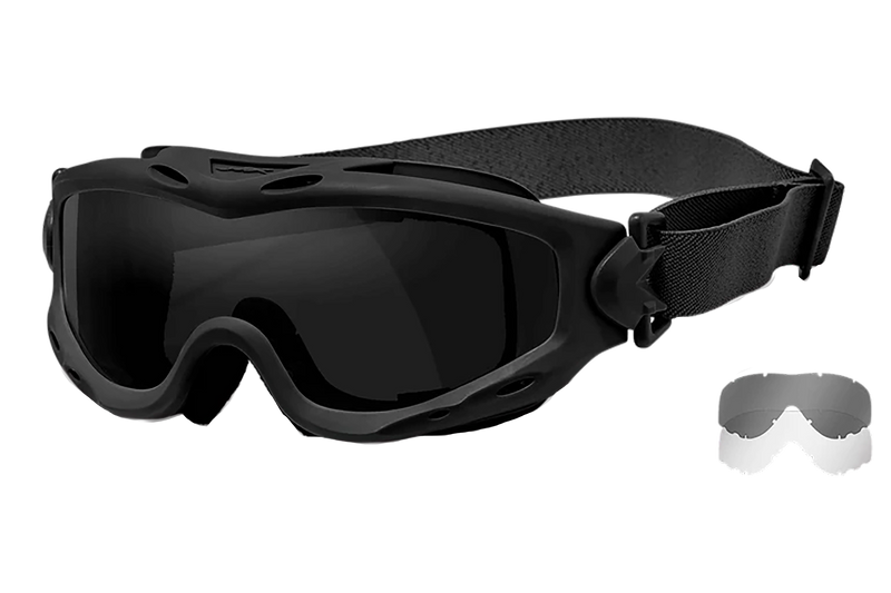 Wiley X Spear Goggles Smoke Gray Lens Matte Black Frame - SP29B