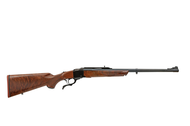 Ruger No. 1 Medium Sporter 348 Win 23" 1rd Rifle, Blued/Walnut - 21362