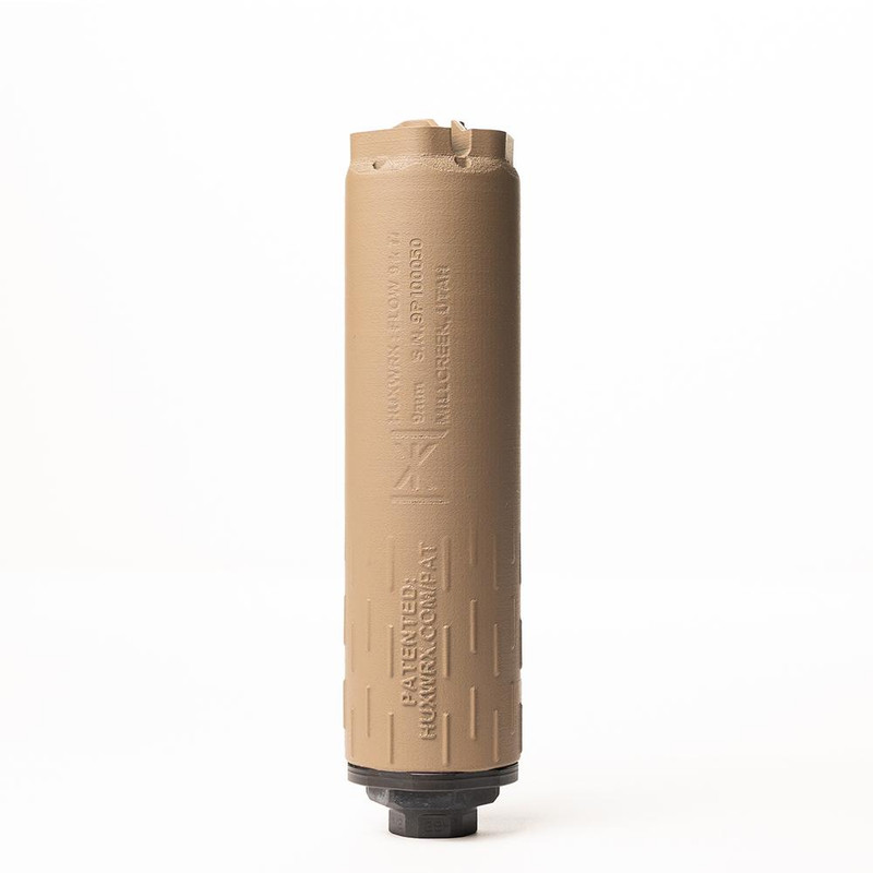 HUXWRX Flow 9K Ti Suppressor, Flat Dark Earth - 3475