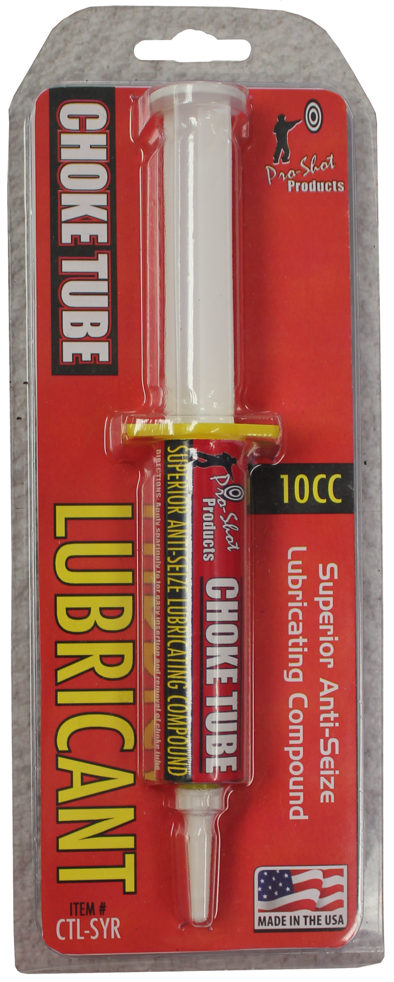 Pro-Shot Choke Tube & Suppressor Thread Lube Anti-Wear 10 cc Syringe - CTLSYR