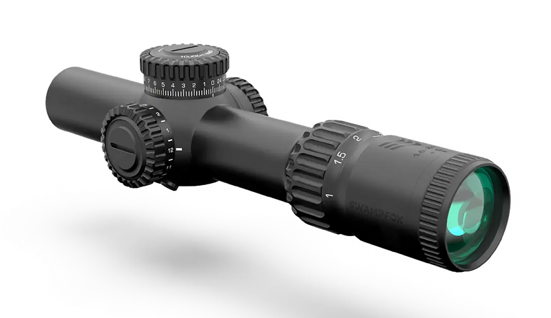 Swampfox Optics Warhorse 1-6x24mm Red Mil FFP Riflescope - WAR16241RL