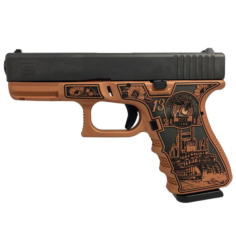 Glock 19 Gen 3 9mm 4" 15rd Pistol, Georgia Clay - PI1950203