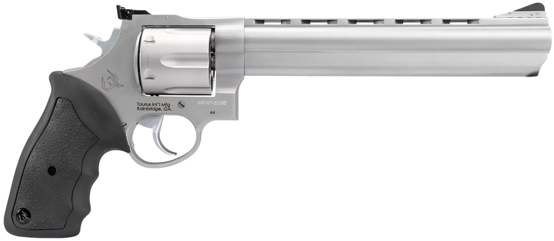 Taurus 44 .44 Rem Mag 8.37" 6rd Revolver, Matte Stainless - 2-440089