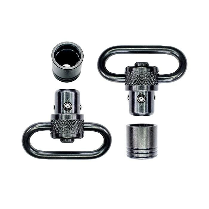 GrovTec Push Button Swivel Set Black 1" - GT SW06