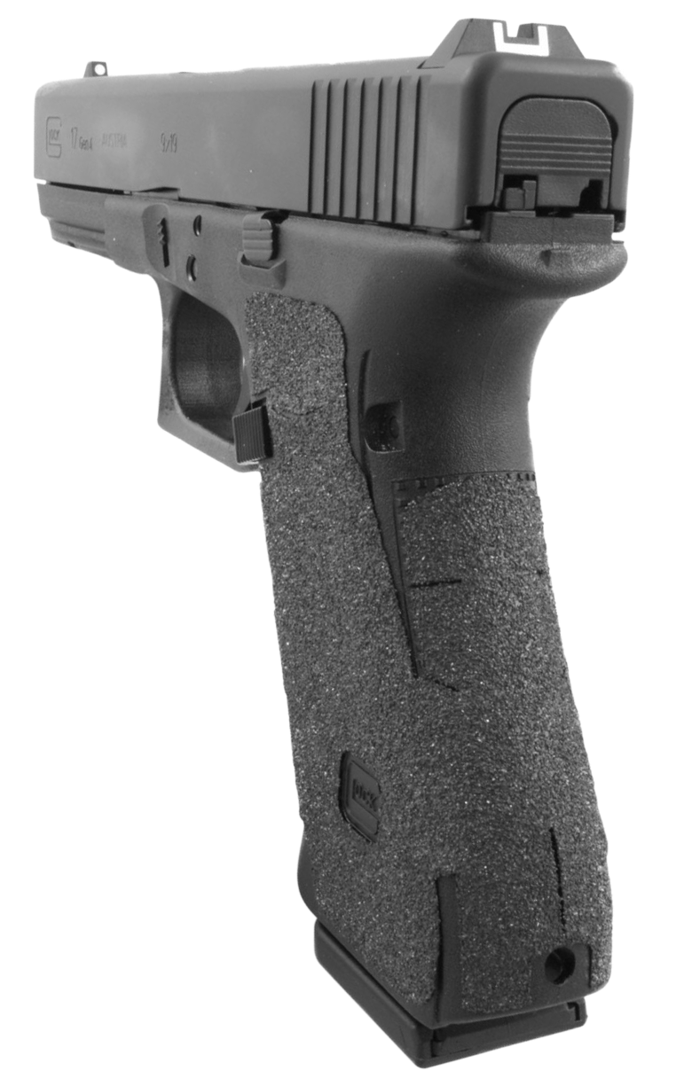 TALON Grips 113G Adhesive Grip for Glock 17/22/24/31/34/35/37 Gen4, Black Textured Granulate - 113G