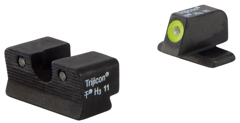 Trijicon HD Night Sights Green Tritium Yellow Outline Springfield XD-S/XD-E - 600751