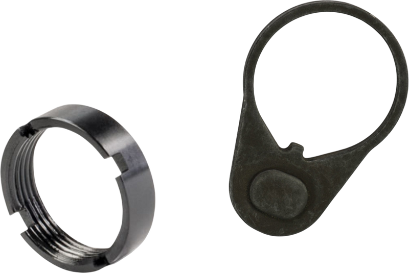 White Label Armory Mil-Spec End Plate Kit, Black Aluminum/Steel AR-15 - WLA-BUF-7006-01