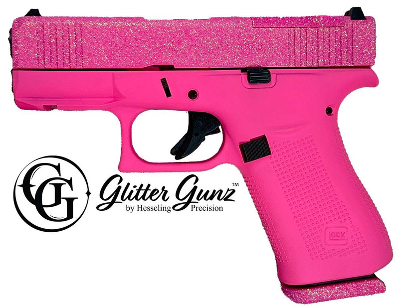 Glock 43X 9mm 3.41" 10rd Pistol, Pixie Glitter Gunz - PX4350201FRMOSPIX