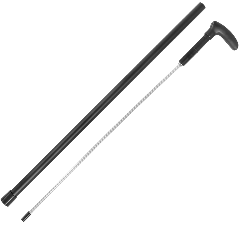 Cold Steel Cable Whip Cane Black - CSCN38CBL