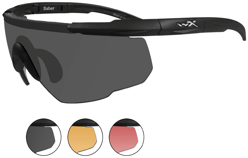 Wiley X Saber Advanced Safety Glasses Matte Black - 309