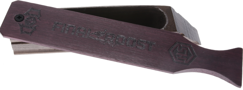 Drury Outdoors Signature Turkey Box Call, Natural Walnut/Purple Heart - DODBC